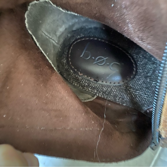 Bøc Dakota brown distressed strap suede tall riding boot Sz 8 - Picture 12 of 12